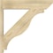 Ekena Millwork Funston Slat Rough Sawn Outlooker, Douglas Fir, 8"W x 36"D x 36"H OUT08X36X36FST06RDF - alternate 2